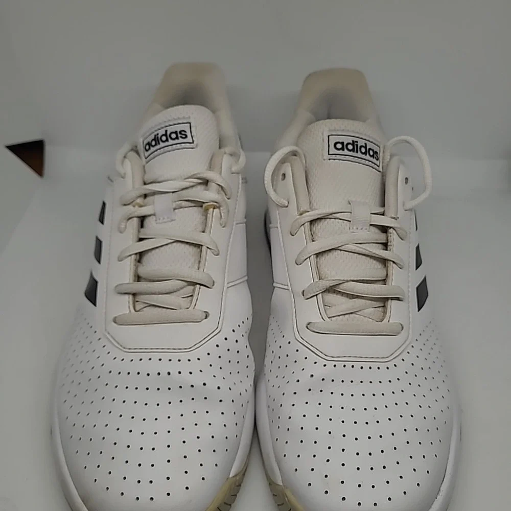 Adidas GameCourt Shoes Men White Black Sneakers Tennis Athletic Training